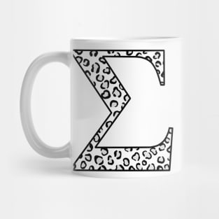 cheetah print “sigma” Mug